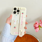 Wrist Strap Flower Case for iPhone 13 12 11 Pro Max