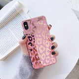 Fashion Luxury Leopard Print Laser Phone Case For iphone 11 Series