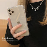 Clear Transparent TPU Luxury Case for iPhone 12 11 Series