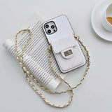 Crossbody Wallet Card Bag Case for iPhone 13 12 11 Pro Max