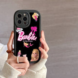 Barbie Doll PU Leather Case For iPhone 14 13 12 series