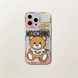 Lovely Bear Cute Cartoon Silicone Clear Case For iPhone 14 13 12 series