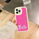 Barbie Doll PU Leather Case For iPhone 14 13 12 series