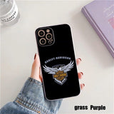 Candy Color Motorcycle Harley BikeLove Soft Case For iPhone 14 13 12 series