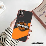 Candy Color Motorcycle Harley BikeLove Soft Case For iPhone 14 13 12 series