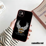 Candy Color Motorcycle Harley BikeLove Soft Case For iPhone 14 13 12 series