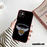 Candy Color Motorcycle Harley BikeLove Soft Case For iPhone 14 13 12 series