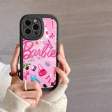 Barbie Doll PU Leather Case For iPhone 14 13 12 series